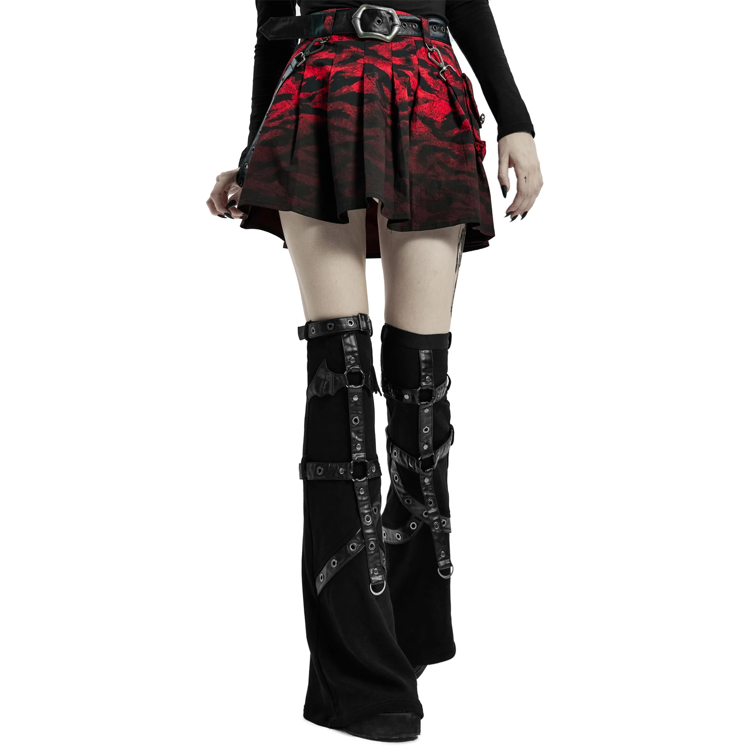 PUNK RAVE Leg Warmers 'Gehenna' Noirs 10 PUNK RAVE Leg Warmers 'Gehenna' Noirs – Image 8