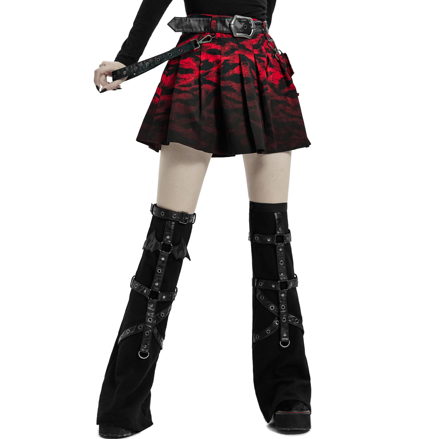 PUNK RAVE Leg Warmers 'Gehenna' Noirs 11 PUNK RAVE Leg Warmers 'Gehenna' Noirs – Image 9