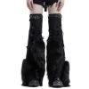PUNK RAVE Leg Warmers 'Punk Handsome' Noirs