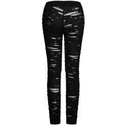 PUNK RAVE Legging 'Ripped Off' Noir -ALCHEMY GOTHIC shop legging ripped off noir 8