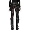 PUNK RAVE Legging 'Ripped Off' Rouge
