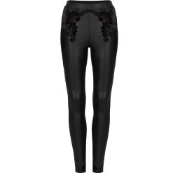 PUNK RAVE Leggings 'Alluria' Noir Et Rouge -ALCHEMY GOTHIC shop leggings alluria noir et rouge 8