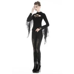 DARK IN LOVE Leggings 'Amoret' Noir -ALCHEMY GOTHIC shop leggings amoret noir 4