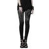 PUNK RAVE Leggings 'Brocéliande' Noir Et Gris 2 PUNK RAVE Leggings 'Brocéliande' Noir Et Gris -ALCHEMY GOTHIC shop leggings broceliande noir et gris