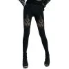 PUNK RAVE Leggings 'Dark Doll' Noir 2 PUNK RAVE Leggings 'Dark Doll' Noir -ALCHEMY GOTHIC shop leggings dark doll noir