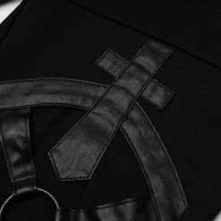 PUNK RAVE Leggings 'Dark Doll' Noir 30 PUNK RAVE Leggings 'Dark Doll' Noir -ALCHEMY GOTHIC shop leggings dark doll noir 12