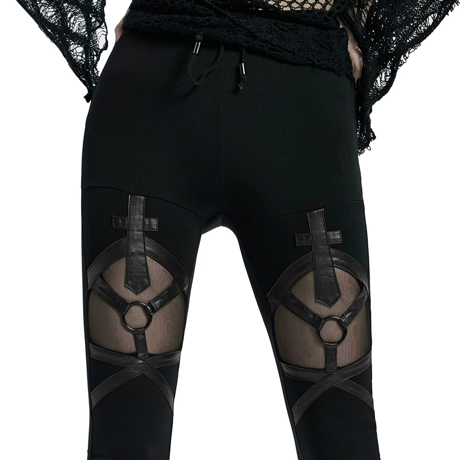 PUNK RAVE Leggings 'Dark Doll' Noir 10 PUNK RAVE Leggings 'Dark Doll' Noir – Image 8