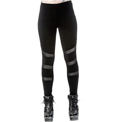 QUEEN OF DARKNESS Leggings 'Follow Me' Noir -ALCHEMY GOTHIC shop leggings follow me noir 11