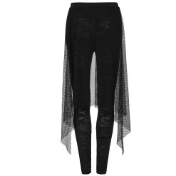 PUNK RAVE Leggings 'Goth Black Flames' Noir -ALCHEMY GOTHIC shop leggings goth black flames noir 10