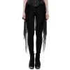 PUNK RAVE Leggings 'Goth Black Flames' Noir -ALCHEMY GOTHIC shop leggings goth black flames noir