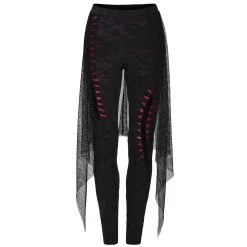 PUNK RAVE Leggings 'Goth Flames' Noir Et Rouge -ALCHEMY GOTHIC shop leggings goth flames noir et rouge 10