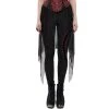 PUNK RAVE Leggings 'Goth Flames' Noir Et Rouge -ALCHEMY GOTHIC shop leggings goth flames noir et rouge