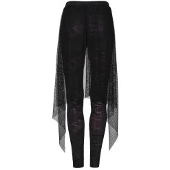 PUNK RAVE Leggings 'Goth Flames' Noir Et Rouge -ALCHEMY GOTHIC shop leggings goth flames noir et rouge 11
