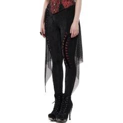 PUNK RAVE Leggings 'Goth Flames' Noir Et Rouge -ALCHEMY GOTHIC shop leggings goth flames noir et rouge 7