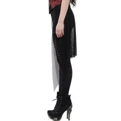 PUNK RAVE Leggings 'Goth Flames' Noir Et Rouge -ALCHEMY GOTHIC shop leggings goth flames noir et rouge 8