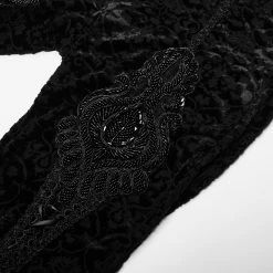 PUNK RAVE Leggings 'Gothic Retro' Noir -ALCHEMY GOTHIC shop leggings gothic retro noir 11