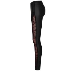 PUNK RAVE Leggings 'Hecate' Noir Et Bordeaux -ALCHEMY GOTHIC shop leggings hecate noir et bordeaux 13
