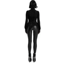 PUNK RAVE Leggings 'Hecate' Noir Et Bordeaux -ALCHEMY GOTHIC shop leggings hecate noir et bordeaux 2