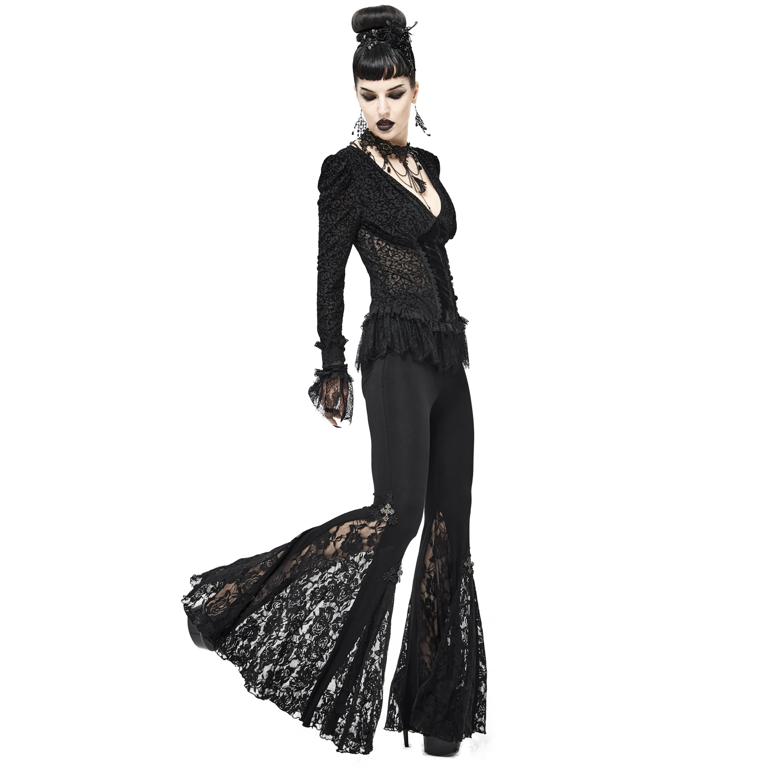 DEVIL FASHION Leggings 'Lavinia' Noir 4 DEVIL FASHION Leggings 'Lavinia' Noir – Image 2