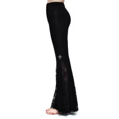 DEVIL FASHION Leggings 'Lavinia' Noir 36 DEVIL FASHION Leggings 'Lavinia' Noir -ALCHEMY GOTHIC shop leggings lavinia noir 14