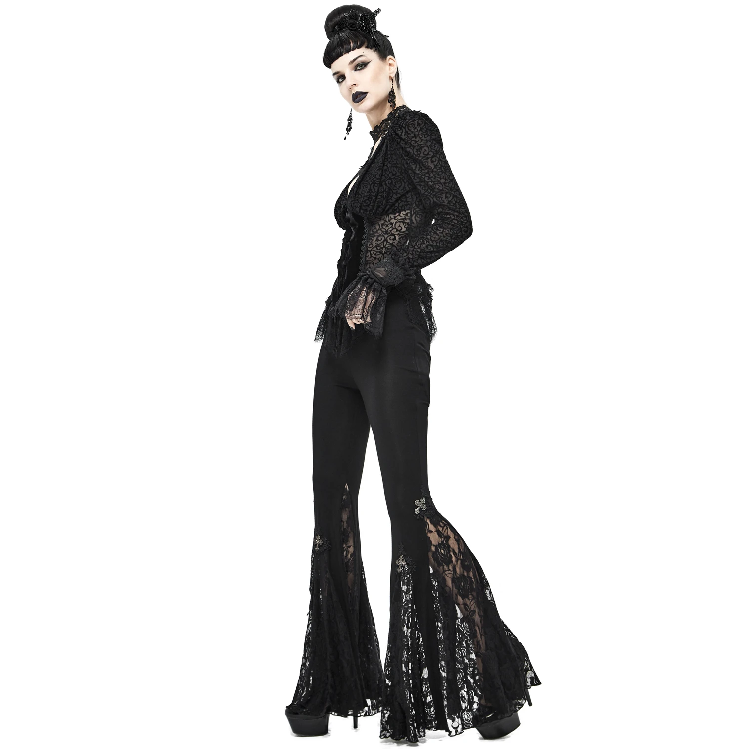 DEVIL FASHION Leggings 'Lavinia' Noir 10 DEVIL FASHION Leggings 'Lavinia' Noir – Image 8