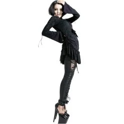 PUNK RAVE Leggings 'MacBeth' Noir -ALCHEMY GOTHIC shop leggings macbeth noir 2