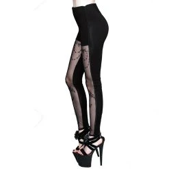Eva Lady Leggings 'Medusa' Noir 15 Eva Lady Leggings 'Medusa' Noir -ALCHEMY GOTHIC shop leggings medusa noir 6