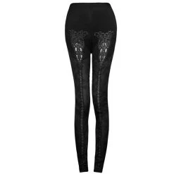 PUNK RAVE Leggings 'Mephisto' Noir -ALCHEMY GOTHIC shop leggings mephisto noir 6