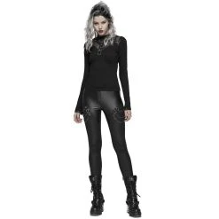 PUNK RAVE Leggings 'Nebulos' Noir -ALCHEMY GOTHIC shop leggings nebulos noir 3