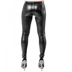 QUEEN OF DARKNESS Leggings Noir 'Seconde Peau' -ALCHEMY GOTHIC shop leggings noir seconde peau 1 7