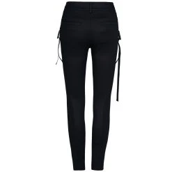 PUNK RAVE Leggings 'Punk Stretch' Noir Et Vert -ALCHEMY GOTHIC shop leggings punk stretch noir et vert 10