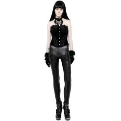PUNK RAVE Leggings 'Soiree Gothic' Noir -ALCHEMY GOTHIC shop leggings soiree gothic noir 1