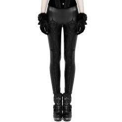 PUNK RAVE Leggings 'Soiree Gothic' Noir -ALCHEMY GOTHIC shop leggings soiree gothic noir 5