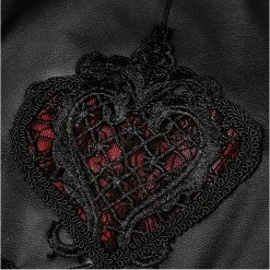 PUNK RAVE Leggings 'Soiree Gothic' Noir Et Rouge -ALCHEMY GOTHIC shop leggings soiree gothic noir et rouge 12