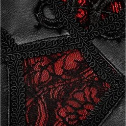 PUNK RAVE Leggings 'Soiree Gothic' Noir Et Rouge -ALCHEMY GOTHIC shop leggings soiree gothic noir et rouge 13