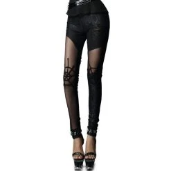 PUNK RAVE Leggings 'Spiderella' Noir -ALCHEMY GOTHIC shop leggings spiderella noir 7
