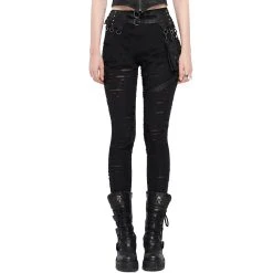 PUNK RAVE Leggings 'Terror' Noir