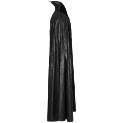 PUNK RAVE Long Manteau Cape Gothique 'Vampyr' Noir -ALCHEMY GOTHIC shop long manteau cape gothique vampyr noir 8