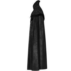 PUNK RAVE Long Manteau Cape Gothique Victorien 'Illuminati' Noir -ALCHEMY GOTHIC shop long manteau cape gothique victorien illuminati noir 8