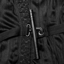 PUNK RAVE Long Manteau 'Lycidas' Noir -ALCHEMY GOTHIC shop long manteau lycidas noir 10