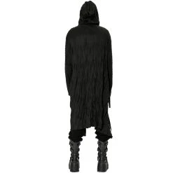 PUNK RAVE Long Manteau 'Lycidas' Noir -ALCHEMY GOTHIC shop long manteau lycidas noir 2