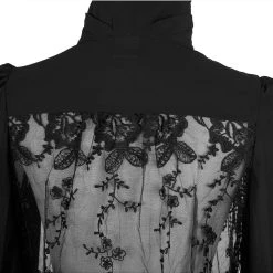 PUNK RAVE Long Top Transparent En Maille Et Mousseline 'Mystic... -ALCHEMY GOTHIC shop long top transparent en maille et mousseline mystic shadows 1 6