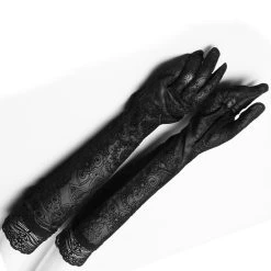PUNK RAVE Longs Gants 'Independant' Noirs -ALCHEMY GOTHIC shop longs gants independant noirs 4