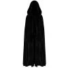 PUNK RAVE Longue Cape 'Orphelia' Noire -ALCHEMY GOTHIC shop longue cape orphelia noire