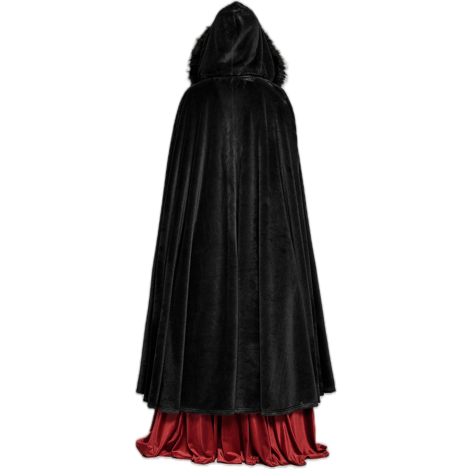PUNK RAVE Longue Cape 'Orphelia' Noire 5 PUNK RAVE Longue Cape 'Orphelia' Noire – Image 3
