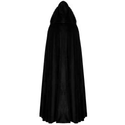 PUNK RAVE Longue Cape 'Orphelia' Noire 19 PUNK RAVE Longue Cape 'Orphelia' Noire -ALCHEMY GOTHIC shop longue cape orphelia noire 6
