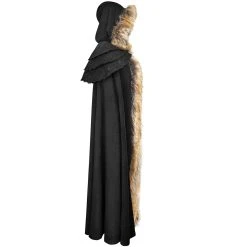 PUNK RAVE Longue Cape Pour Femmes 'Foxa' Noire -ALCHEMY GOTHIC shop longue cape pour femmes foxa noire 7