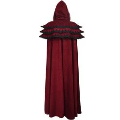 PUNK RAVE Longue Cape Pour Femmes 'Foxa' Rouge -ALCHEMY GOTHIC shop longue cape pour femmes foxa rouge 7