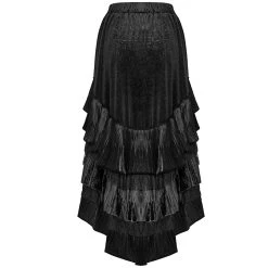 PUNK RAVE Longue Jupe Victorienne 'Maelyss' Noire -ALCHEMY GOTHIC shop longue jupe victorienne maelyss noire 8