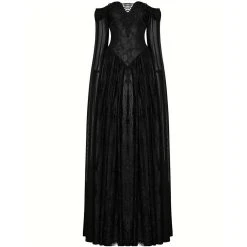 PUNK RAVE Longue Robe 'Celestia' Noire